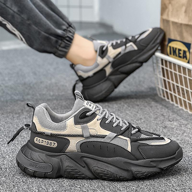 New Spring Men's National Sports Running Casual Versatile Odor-resistant Breathable Height-increasing Dad Sneakers Ins Trend Shoes daily outfit - view 5