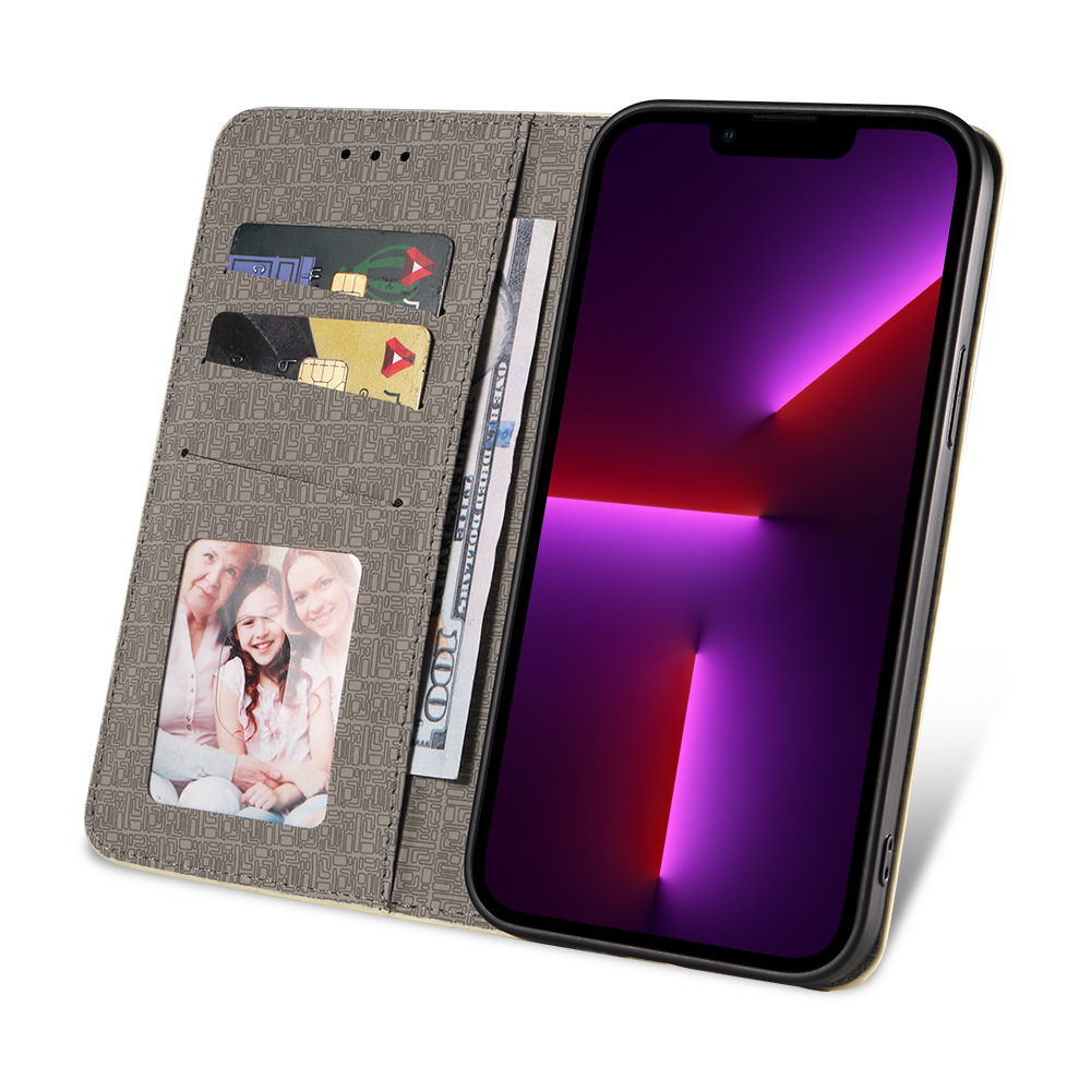 Suitable for iPhone 17 Huawei P50 phone case, Apple 15 checkered flip cover, Samsung S23