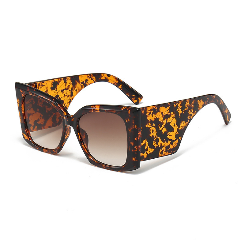 2026 New Style Fashion Sunglasses By Designer - Wide Frame Eyeglass Lids Street Style Sunglasses For Women Beach And Outdoor Uv-protective Sunglasses