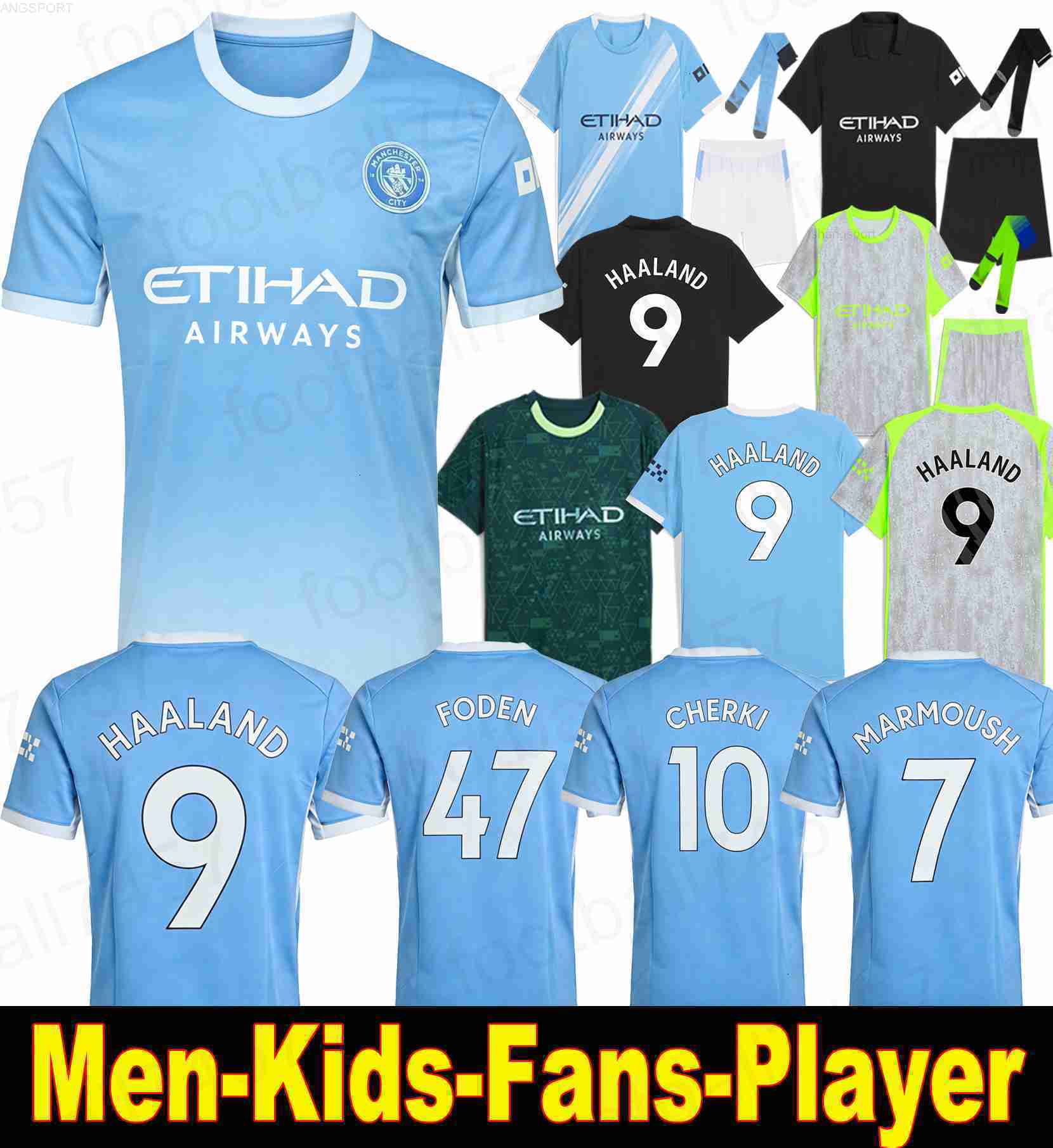25 26 27 man city HAALAND CHERKI soccer jerseys ManchesterS City MARMOUSH FODEN DOKU MARMOUSH KOVACIC GVARDIOL DE BRUYNE MATHEUS N 2026 2027 MAN CITY 