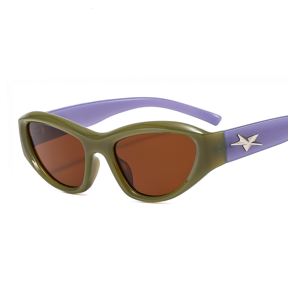2026 New Design Small Frame Personalized Slim-fitting Sun Glasses For Men And Women Trendy Sun Protection Sunglasses Multi-color Eyeglasses Sunglasses