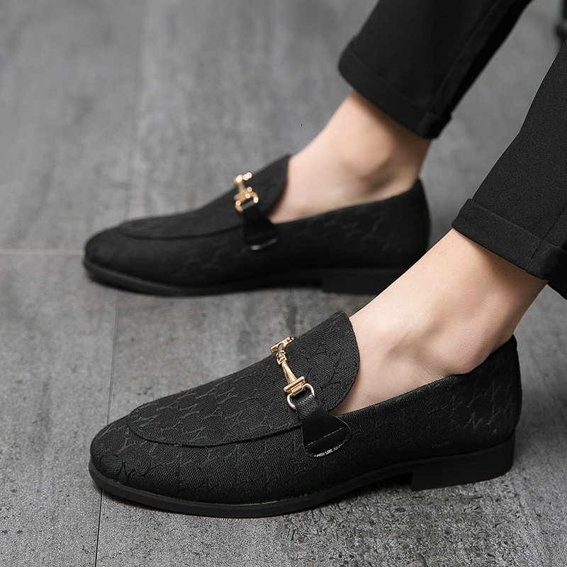 Designer shoe Men's leather shoes, British style, trendy business casual shoes for teenagers, summer breathable loafers, Korean style - view 4