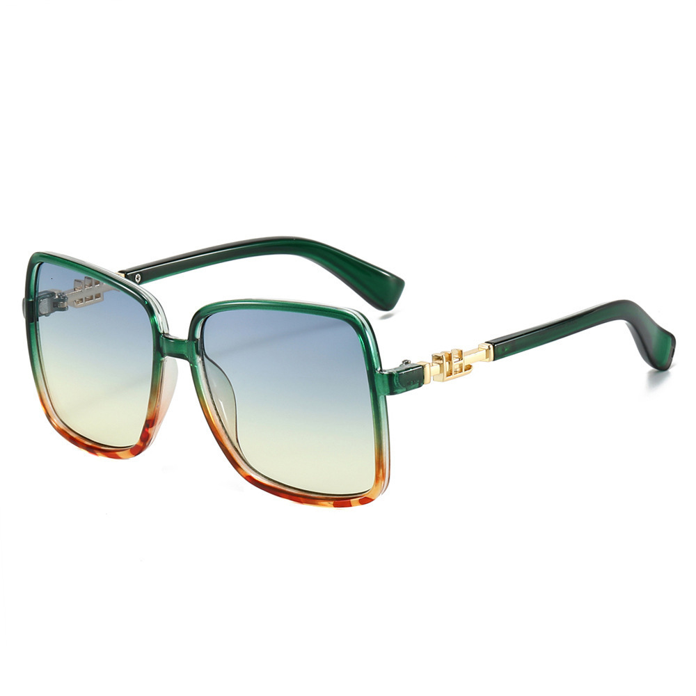 2026 New Model Designer Retro-style Unique Large-frame Fashionable Sunglasses Novel Wine Glass-shaped Multi-color Dazzling Sun Protection Beach Sungla