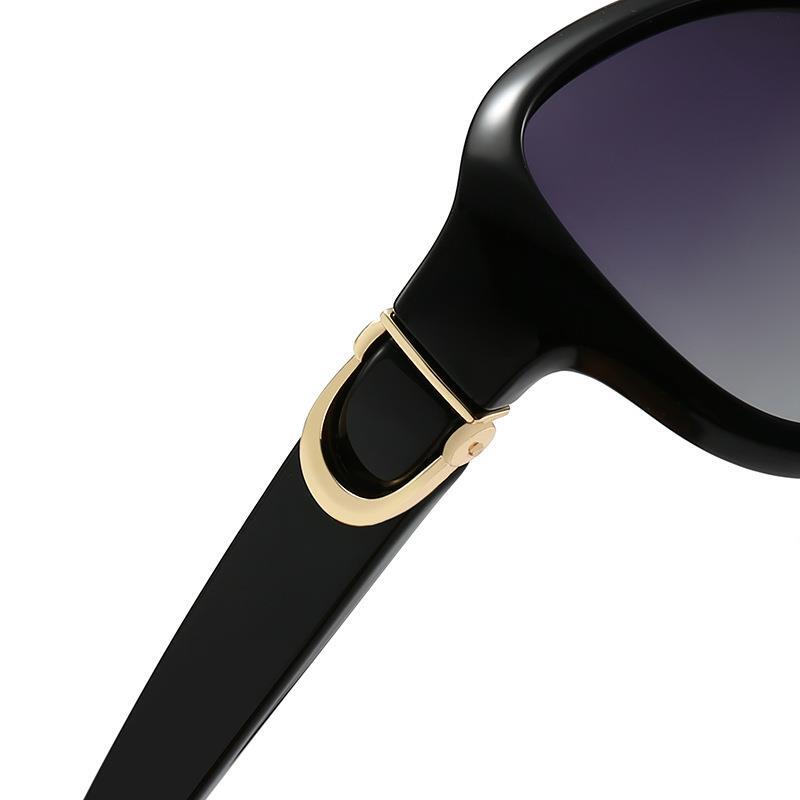 Luxury brands designer Polarized Oval Sunglasses Women Retro Gradient Fashion Streetwear Celebrity Outdoor Eyewear Elegant Runway Chic Style
