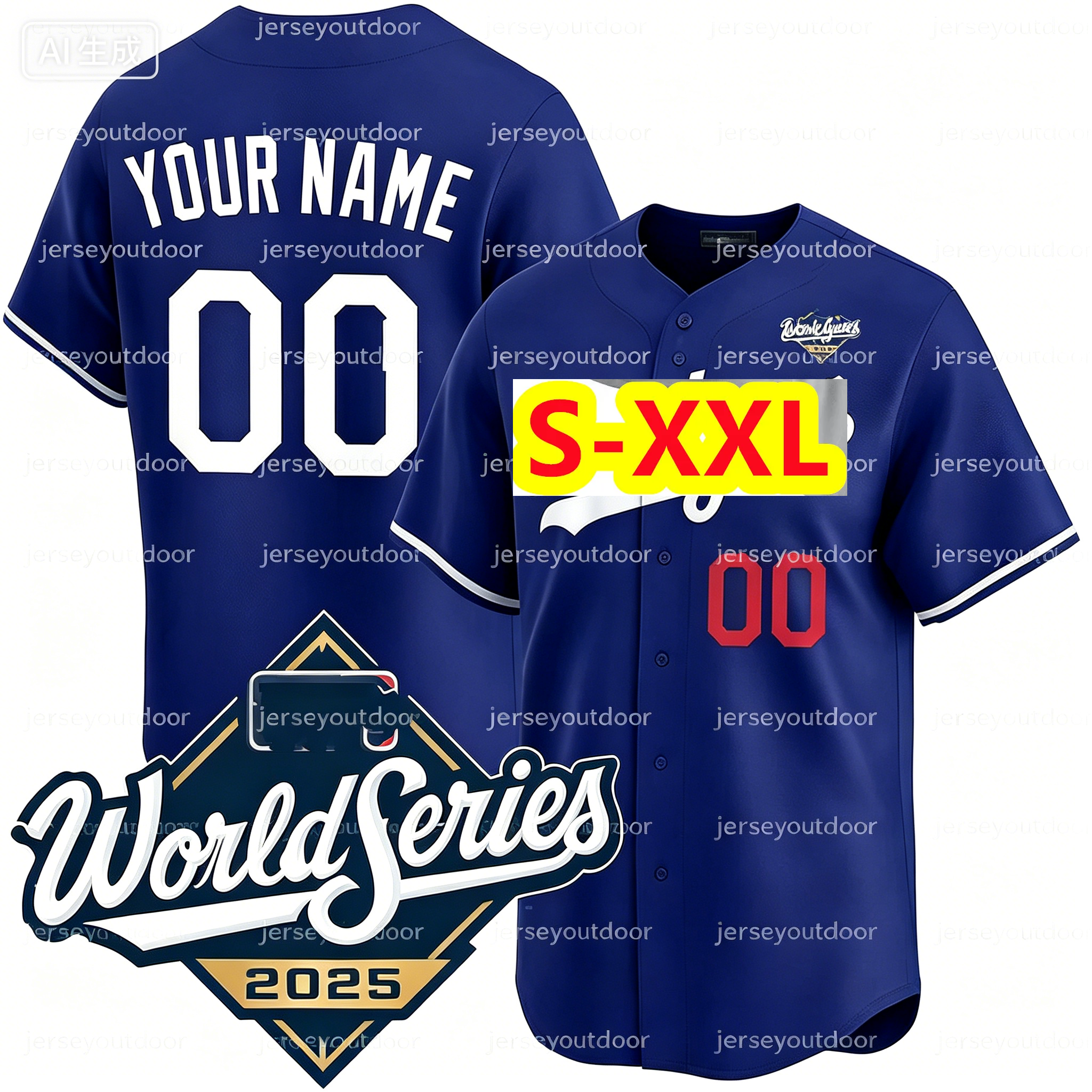 NEW Baseball Jersey Jackie Robinson Shohei 17 Ohtani Mookie 50 Betts Freddie 5 Freeman Yoshinobu 18 Yamamoto Fernando Valenzuela 2025 World Series 34