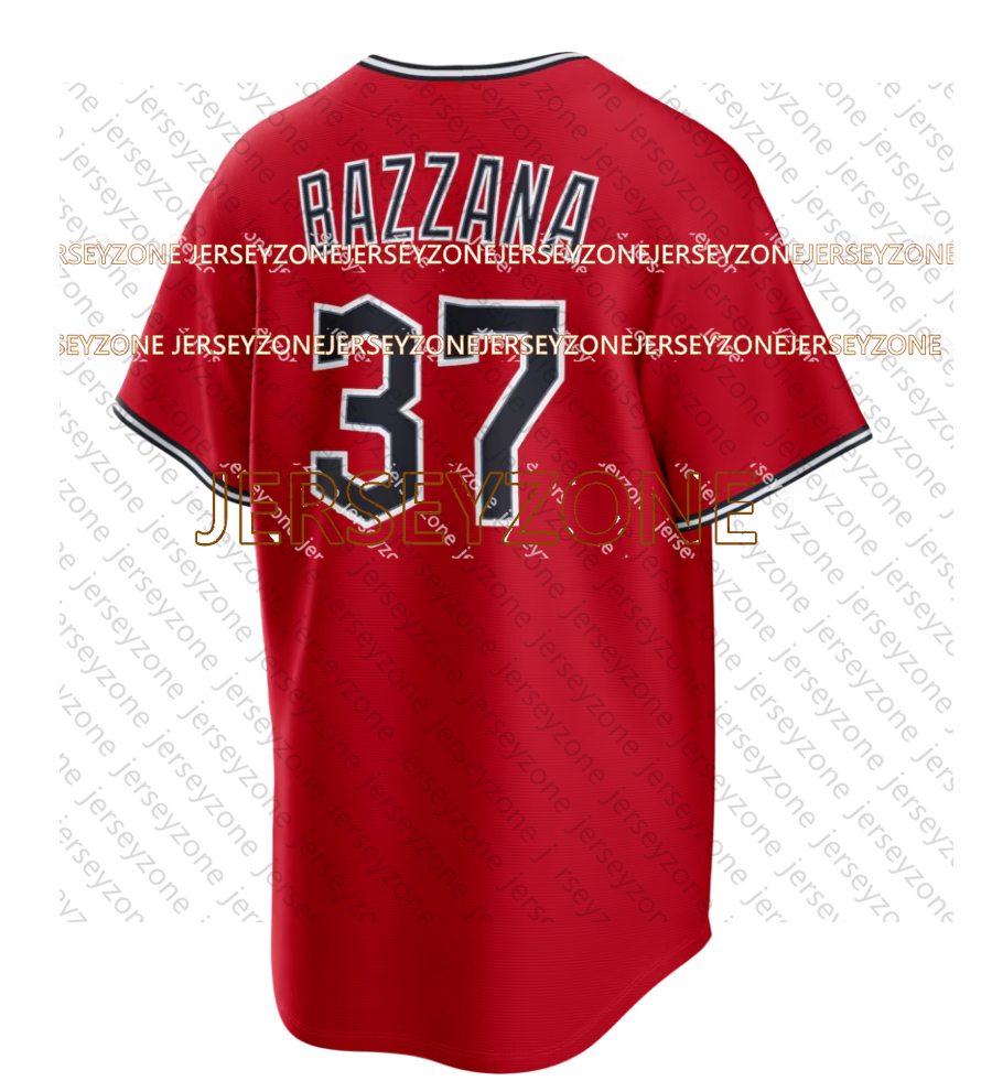 Custom 37 Travis Bazzana 11 Jose Ramirez Bo Naylor Triston McKenzie Embroidery Baseball Jersey Embroidery Breathable Polyester Sweatshirt99