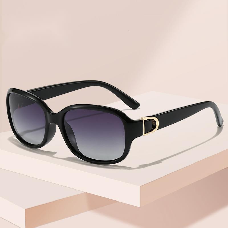 Luxury brands designer Polarized Oval Sunglasses Women Retro Gradient Fashion Streetwear Celebrity Outdoor Eyewear Elegant Runway Chic Style