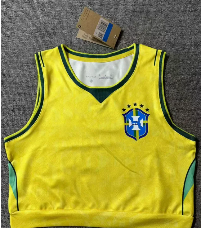2026 world cup brazil women's vest football jersey brasil soccer jersey vest dogs brazil jerseys fashion new women soccer jersey custom any numbe