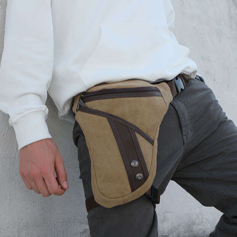 Men Fanny Pack Leg Drop Bag Motorcycle Rider Shoulder Multi-functional Pouch Cross body Nylon Male Hip Bum Belt Waist Thigh Bags