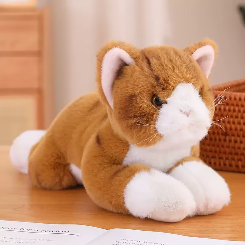 fur doll dog toy Furry dog plush toy Simulation dog Cat plush toy Stuffed Animals