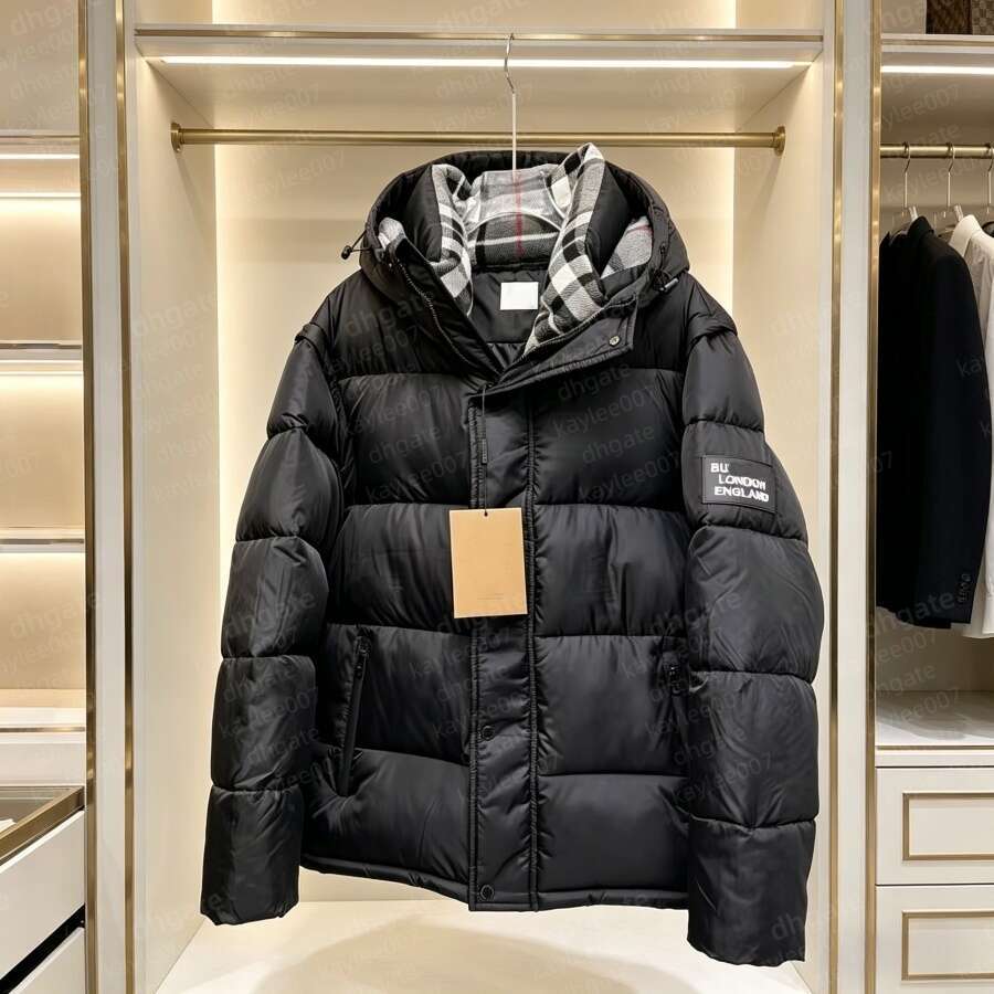 burbelly mens designer jacket men puffer coat women the sleeves are detachable jacke winter warm outdoor Parka fashion doudoune homme leisure ves