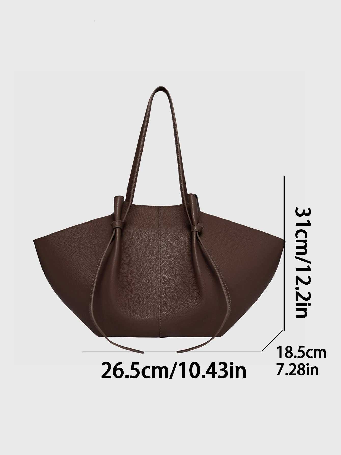 Designer Ladies single-shoder handbag high-end large-capacity PU leather underarm tote bag wing bagJ260508