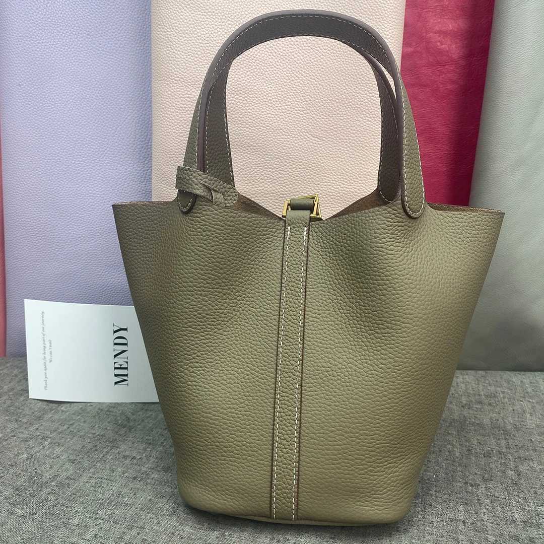 MENDY Women Bags Handbags Bucket Bag Real Leathe Fashion Tote Bag Genuine Leather Desginer Big Size Large Lady Hand Bags H260507