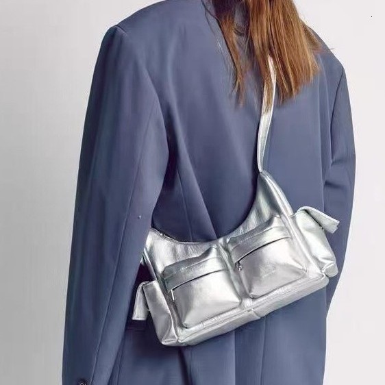 Retro Ladies Shoulder Bags Underarm Bags Leather Vintage Fashion Trendy Womens Purses And Handbags Y2k 240926