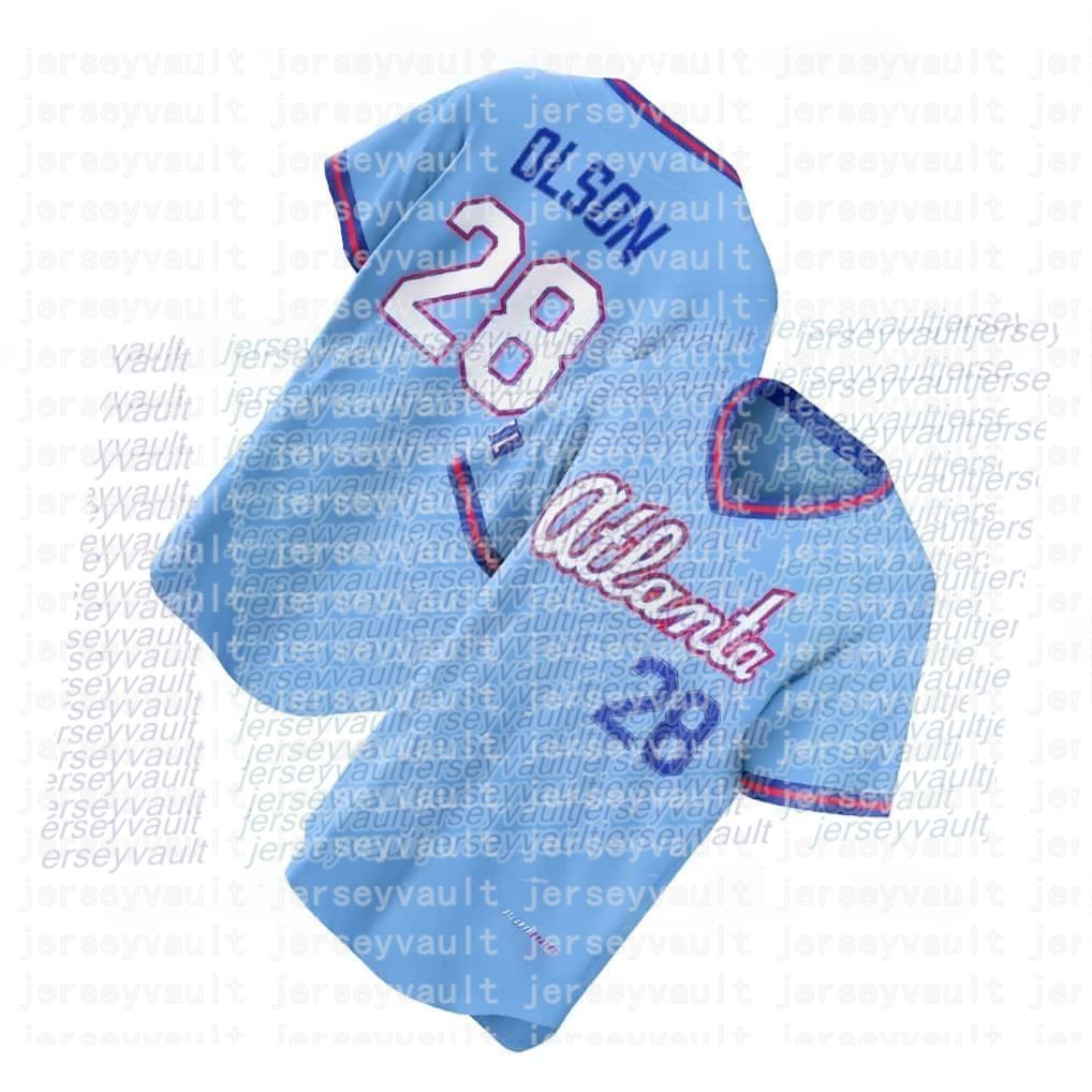 Braves 2026 City Connect Baseball jersey Ronald Acuna Jr. Matt Olson Ozzie Albies Austin Riley Marcell Ozuna Chris Sale Michael Harris II Travis d