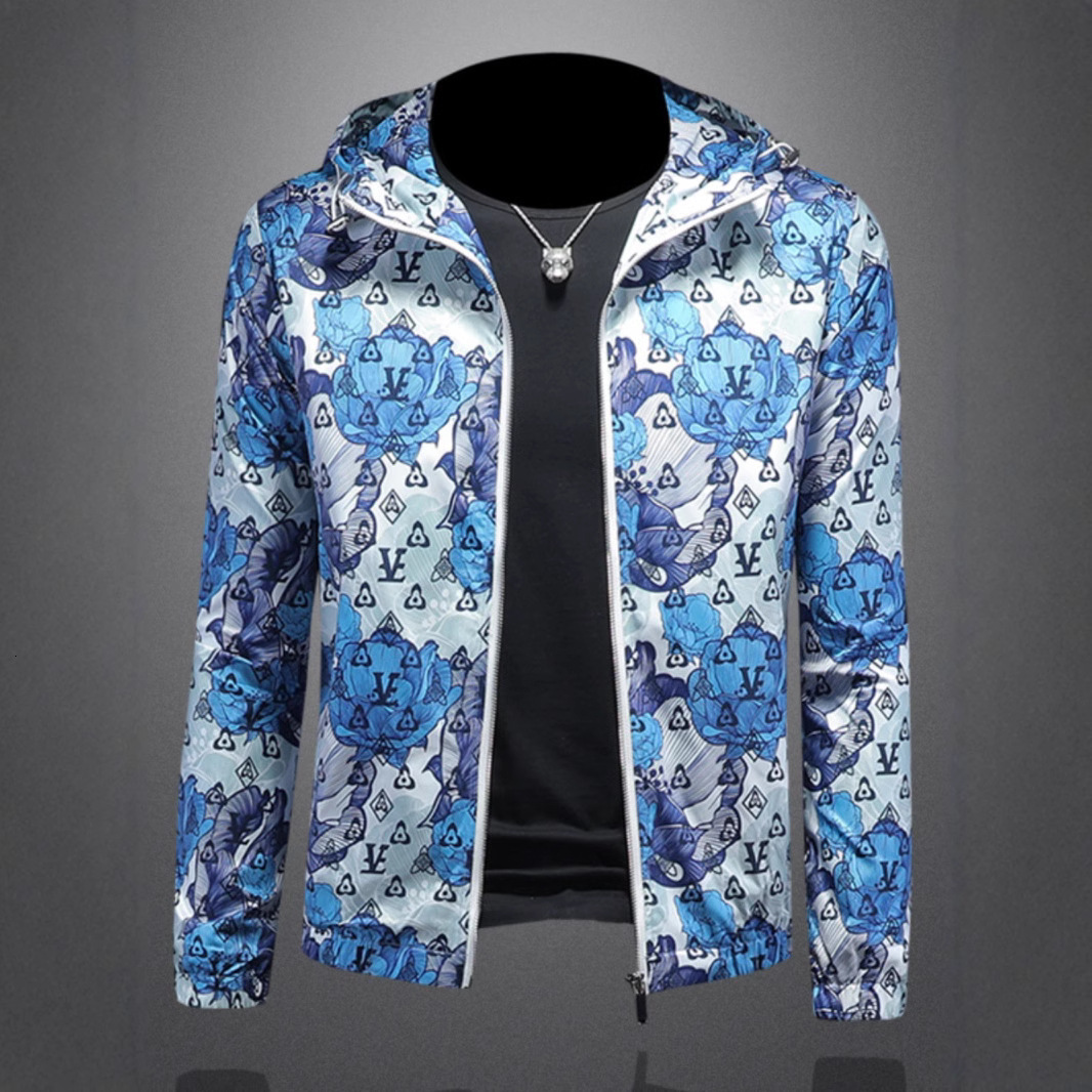 European Fashion Casual Hooded Jacket 2026 Spring New Large Size Designer Men's Clothing