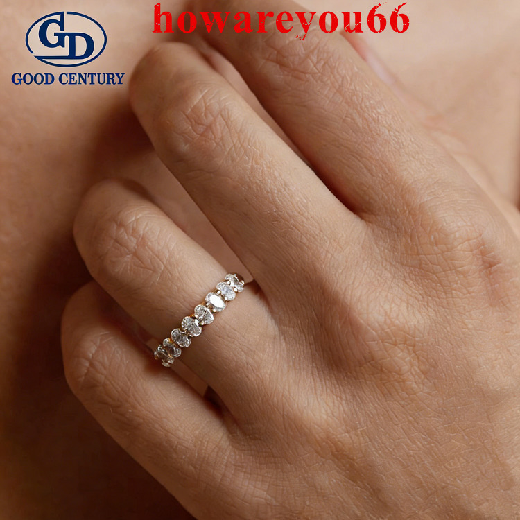 Good Century Infinity Thin Band Oval Cut Lab Grown Diamond Bridal Fashion Ring for Men or Women 18K Gold Wedding Fine Jewelry