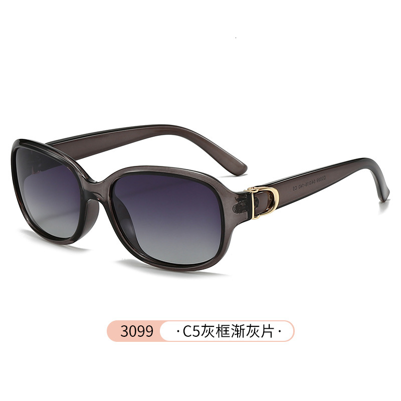 Luxury brands designer Polarized Oval Sunglasses Women Retro Gradient Fashion Streetwear Celebrity Outdoor Eyewear Elegant Runway Chic Style