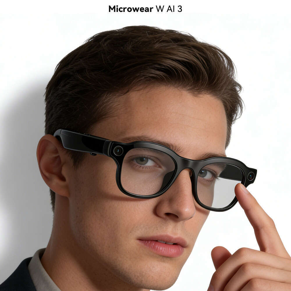 Famous Brand Microwear AI Smart Glasses With Million Camera HD Photo And Video Recording Object Recognition CKS