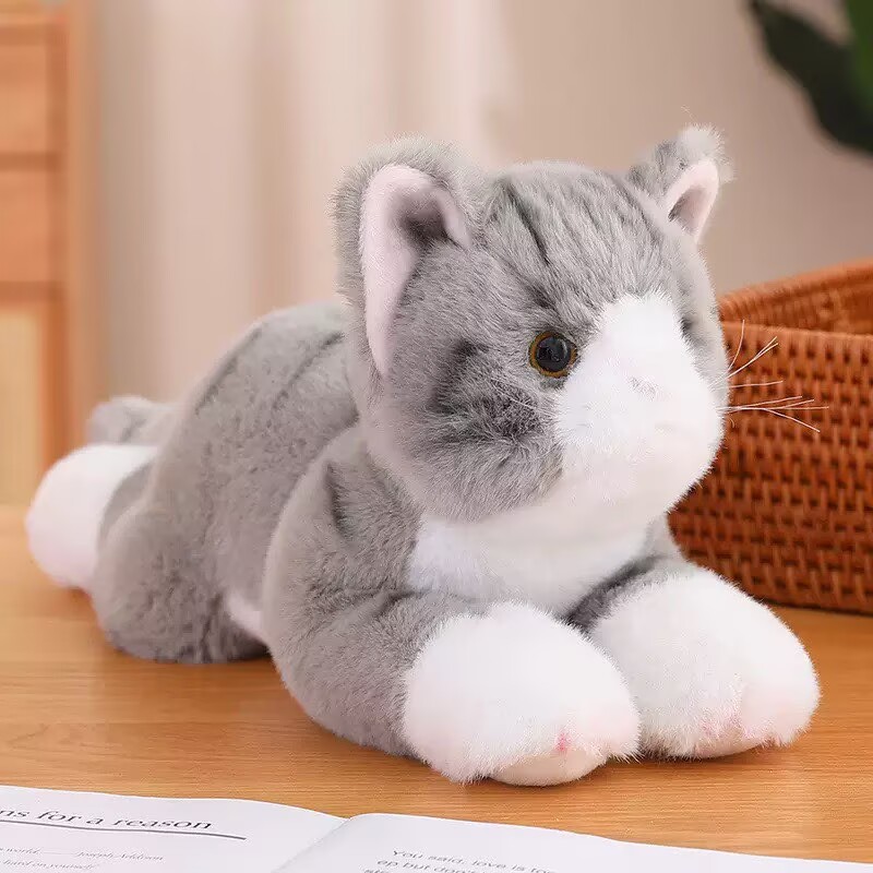 fur doll dog toy Furry dog plush toy Simulation dog Cat plush toy Stuffed Animals