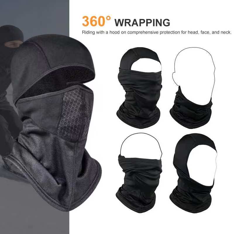 High-quality ice silk nylon motorcycle 2026 riding motorcycle hood Sun-proof, sweat-proof, wind-proof and dry ice cool breathable riding mask customiz