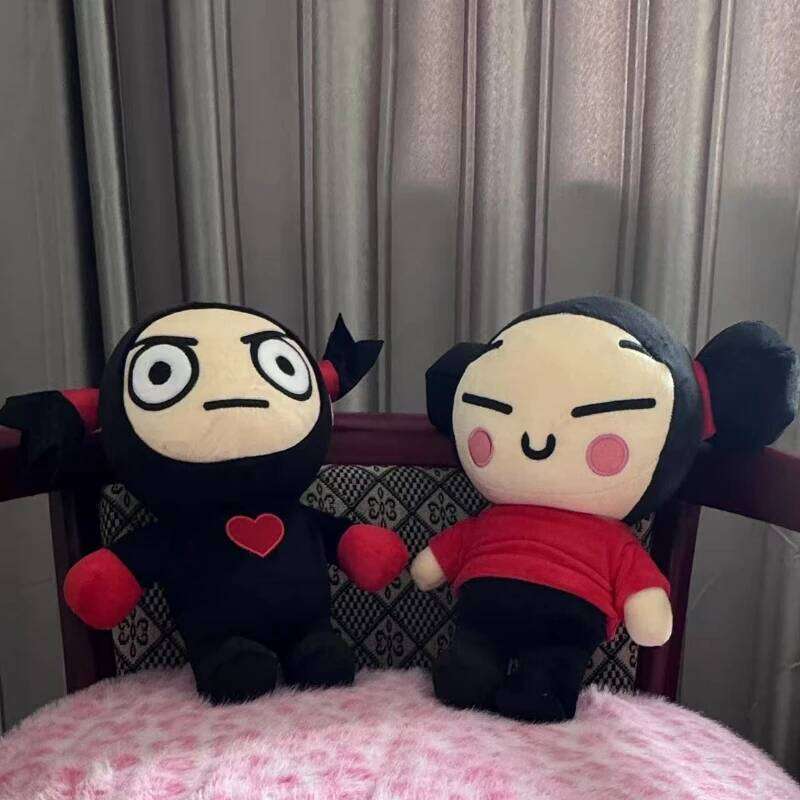 30cm Kawaii Pucca and Garu Plush Toys China Doll Cartoon Cute Soft Stuffed Dolls Figure Sleeping Pillow Children's Birthday Gift 26L0508