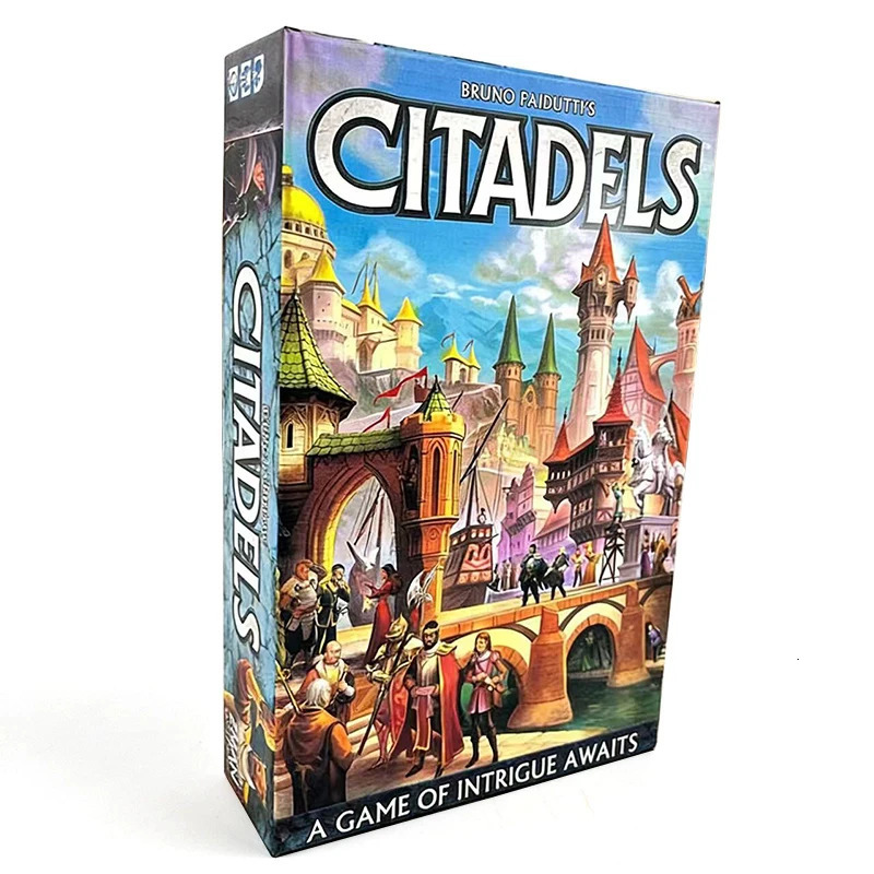 Citadels Revised Edition Clash Medieval City Building Strategy Bluffing Game for 2-8 Players Family and Adult Hybrid 60 Minutes 260508