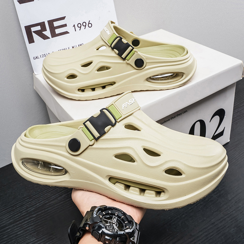 Shoes 2026 New Creative Trendy Men's Slippers with Cushioning Effect