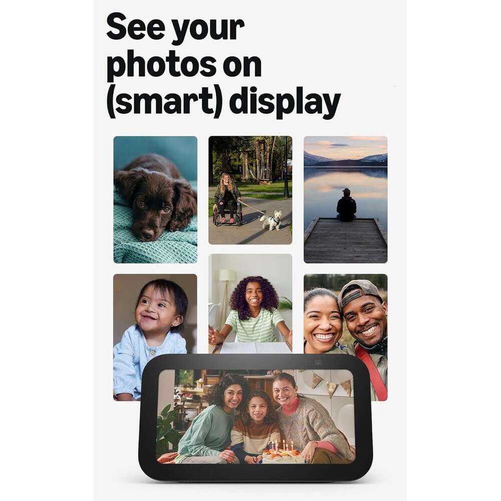 Amazon Echo Show 5 (Newest Model) Smart Display Designed For Alexa+ 2X The Bass And Clearer Sound Charcoal