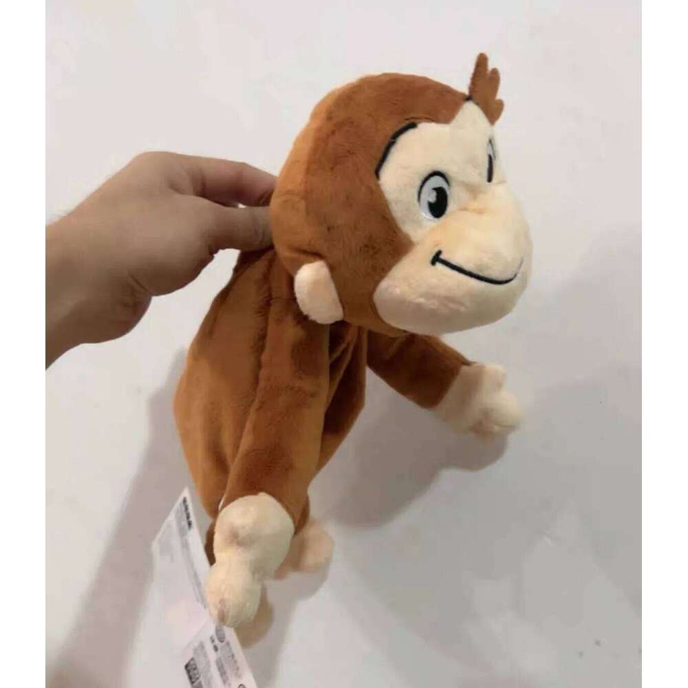 New Cute Curious George Monkey Kids Big Plush Pencil Bag Girls Stuffed Toy For Children 26L0508