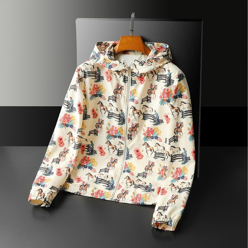 European hooded jacket 2026 spring and autumn new trendy brand men's top direct from manufacturer