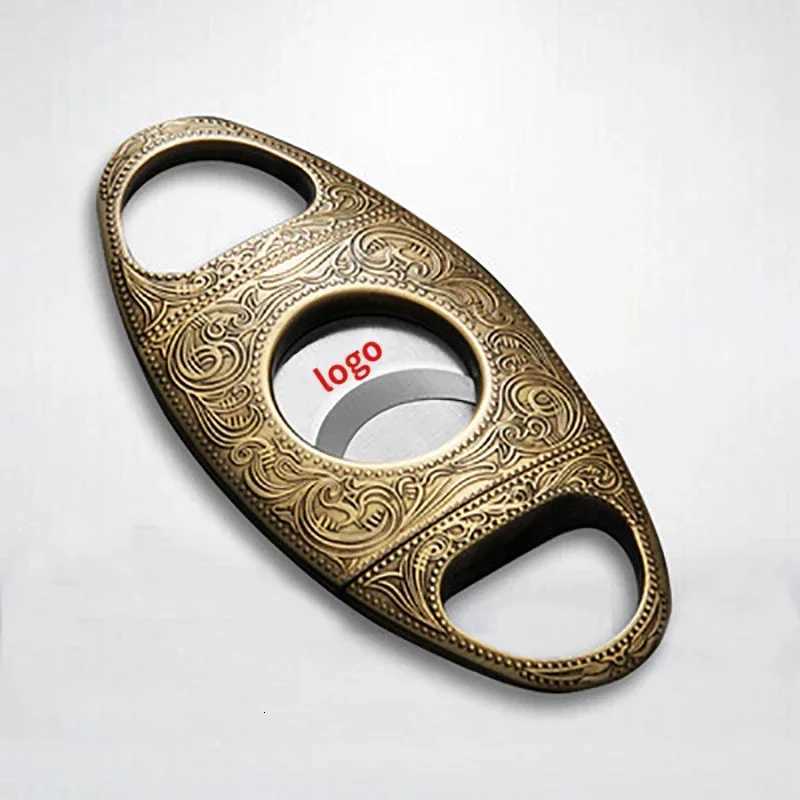 Tobacco Cigar Cutter Sharp Blade Luxury Guillotine Knife Cigar Cut Cuba Sculpture Stainless Steel Double Cut Cigar Scissor ShearT260508