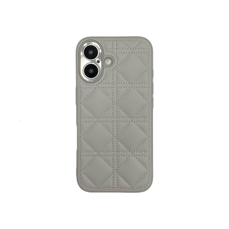 Small suitable 16PROMAX, diamond leather pattern protective case for Apple 15/14PRO