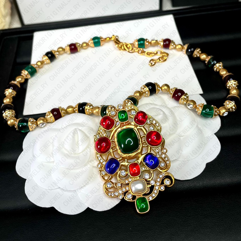 Necklaces Designer Necklace Chain Link Jewelry Jewellery Colorful Gemstone Pendant Gift Free Shipping Buy One Get One Free