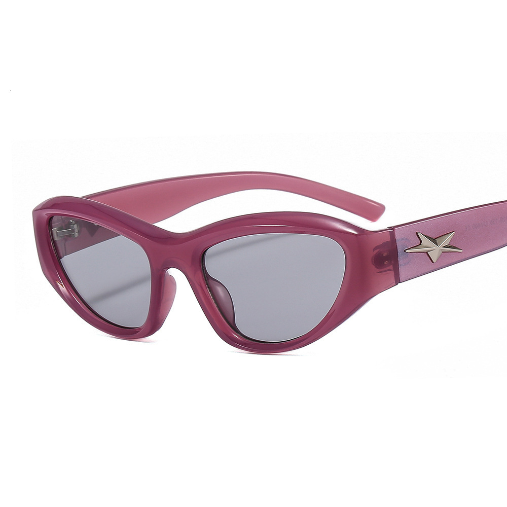 2026 New Design Small Frame Personalized Slim-fitting Sun Glasses For Men And Women Trendy Sun Protection Sunglasses Multi-color Eyeglasses Sunglasses