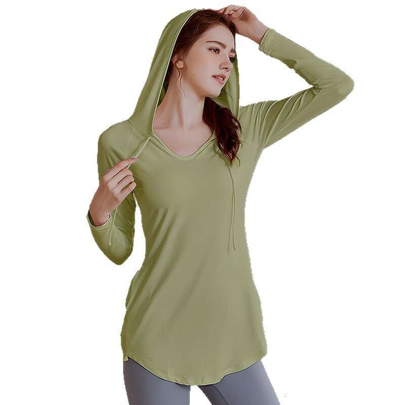 Designer 2026 Casual Sports Suit Hooded Luxury Top, Plus Size, Slimming For Plus-size Women, Spring/summer Fitness Long-sleeve Quick-dry Outdoor Runni