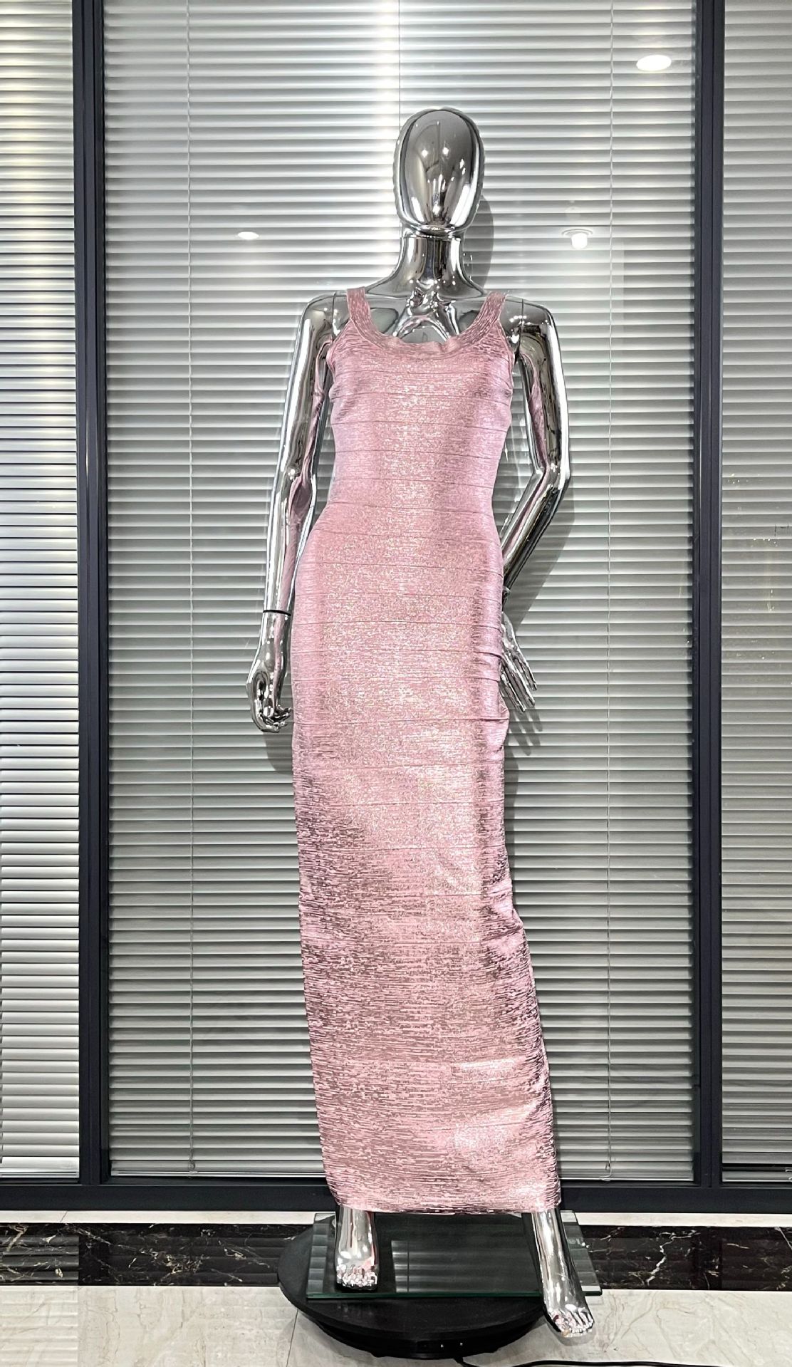 Casual Dresses Women Sleeveless Bodycon Bandage Dress Celebrity Elegant Gold Cocktail Evening Party Luxury Birthday Vestidos