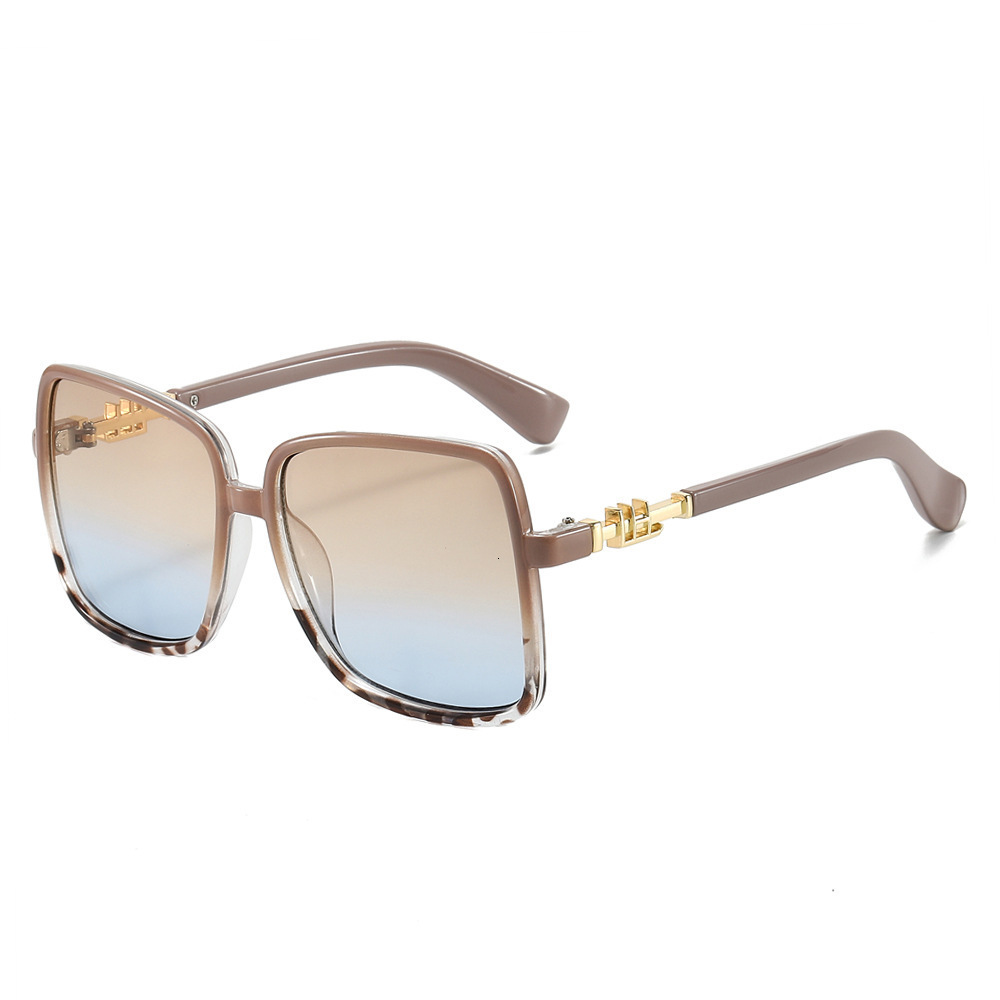 2026 New Model Designer Retro-style Unique Large-frame Fashionable Sunglasses Novel Wine Glass-shaped Multi-color Dazzling Sun Protection Beach Sungla