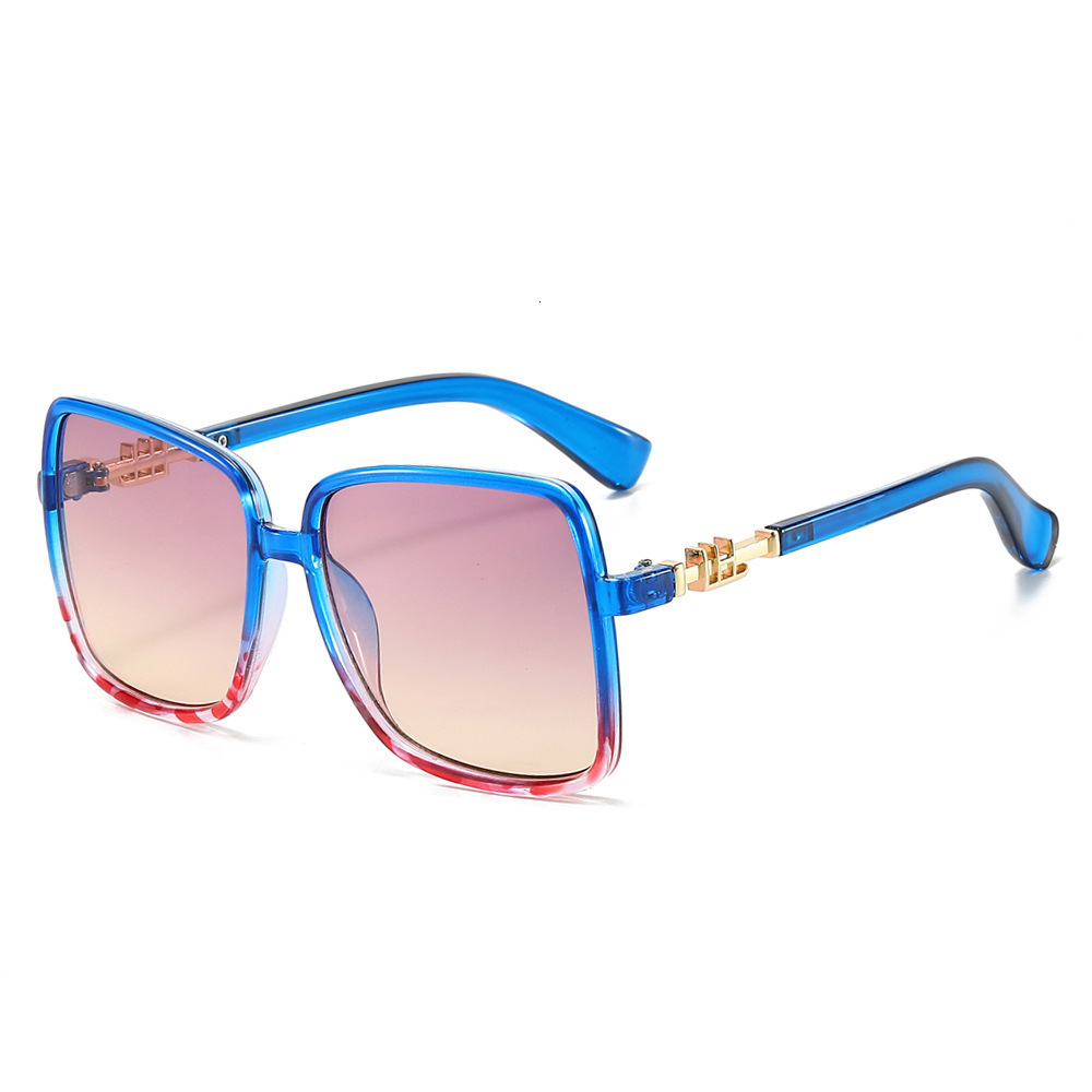 2026 New Model Designer Retro-style Unique Large-frame Fashionable Sunglasses Novel Wine Glass-shaped Multi-color Dazzling Sun Protection Beach Sungla