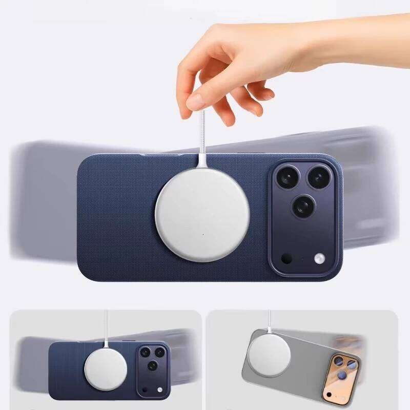 Luxury Tech Woven Magnetic Adsorption Phone Case Iphone 17 16 15 14 13 Pro Max TechWoven for Magsafe Wireless Charge Cover 26W0508