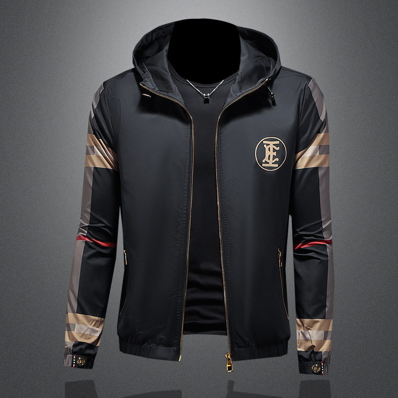 European fashion jacket, hooded coat, 2026 autumn and winter new style, famous brand men's clothing, direct sales from manufacturer, popular item