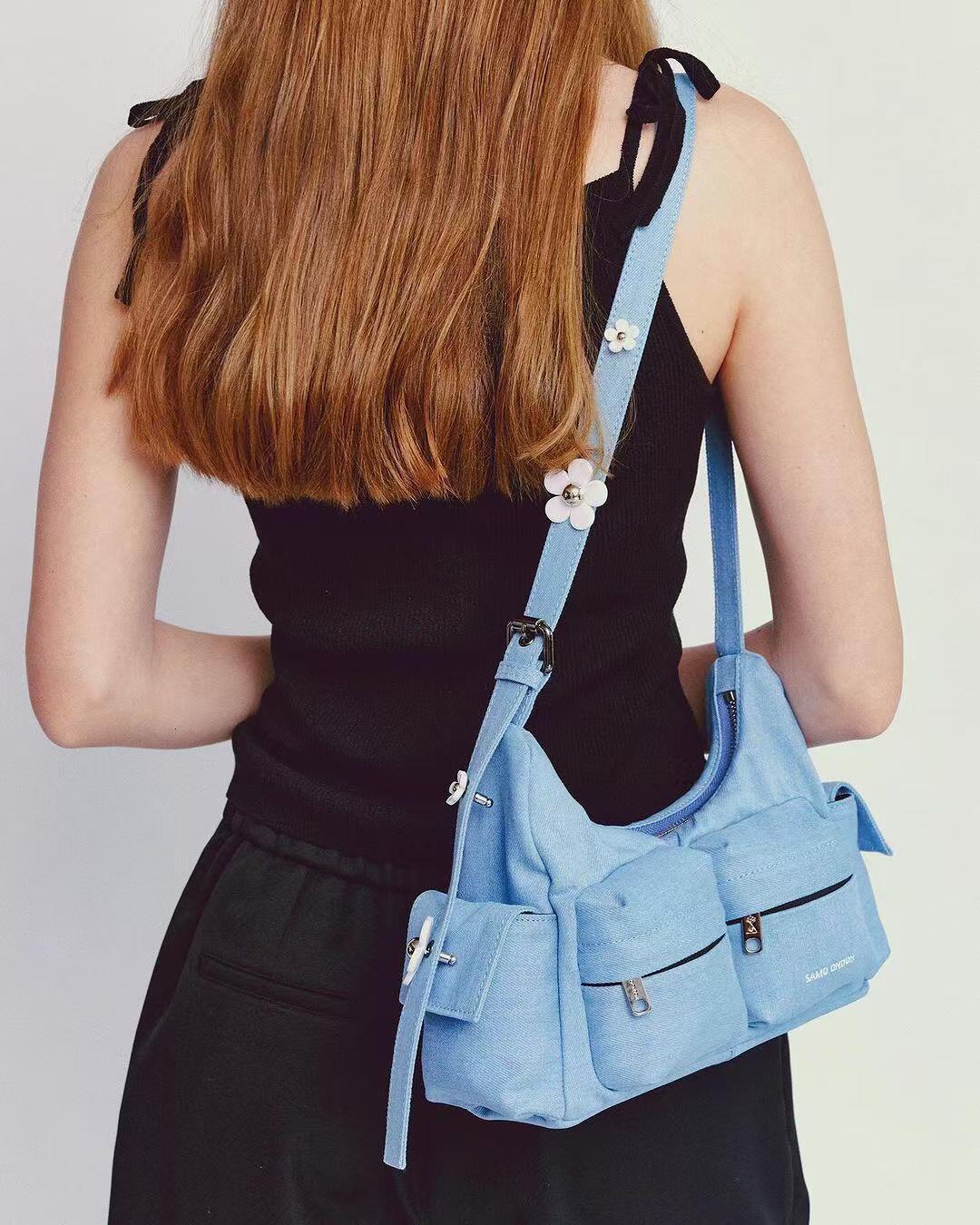 Retro Ladies Shoulder Bags Underarm Bags Leather Vintage Fashion Trendy Womens Purses And Handbags Y2k 240926