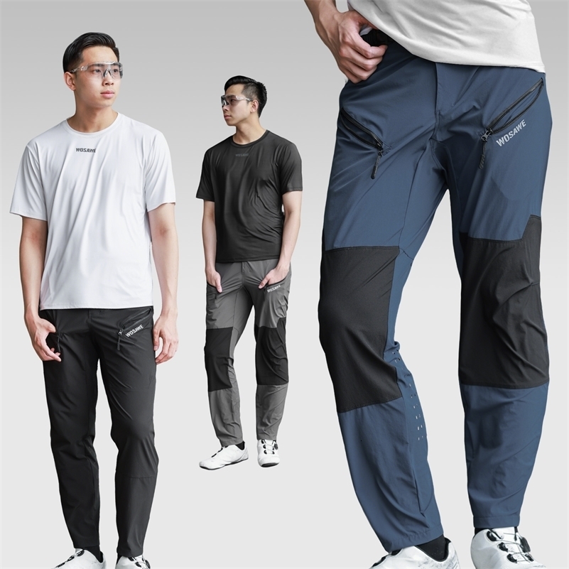 WOSAWE Cycling Pants Spring Summer Quick Drying Sports Pants Women Mens Pants MTB Road Bike Pants Breathable Bicycle Trousers 260429