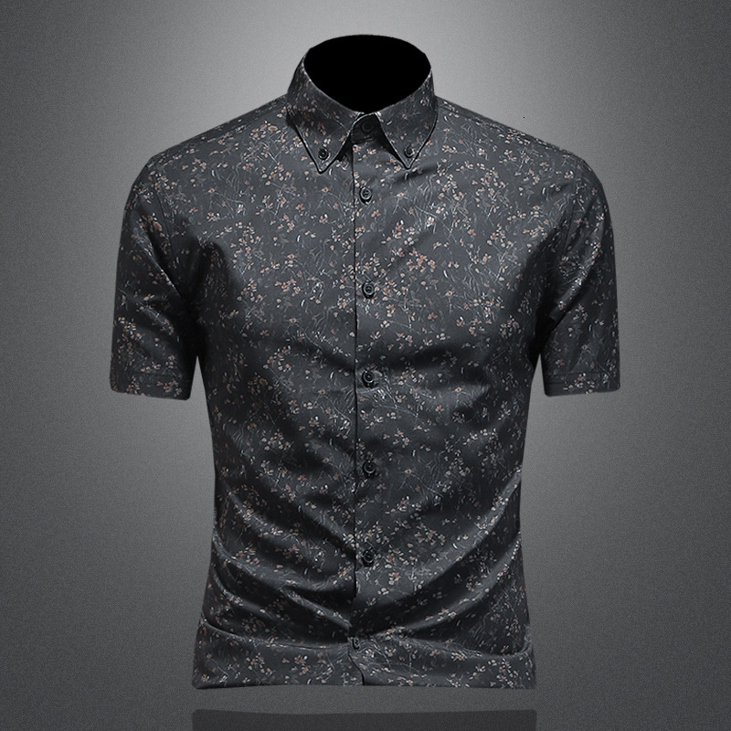 2026 New Short-Sleeve Youthful Plus Size Slim Fit Shirt, European Fashion Men's Clothing, Direct Sale from Manufacturer, Trendy