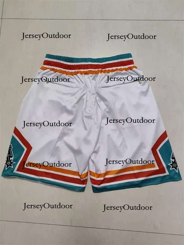 Men Retro Basketball Shorts With Pockets Gym Training Beach Pants Pant Breathable mesh shorts embroidery