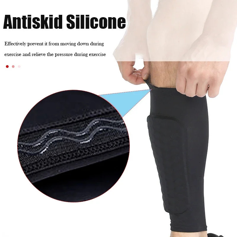 XS-2XL1 Pair Kids Teen Soccer Shin Pads Anti-collision Compression Football Leg Calf Sleeves Socks Gym Basketball Leg Warmers 260508