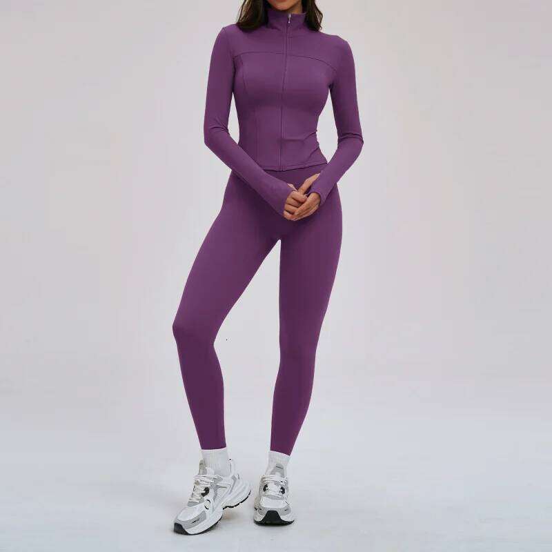 2/3 Pieces Set Women's Tracksuit Slim Fit Slimming Beauty Back Outdoor Fitness Clothing Running Sports Sportswear Woman Gym 26W0509
