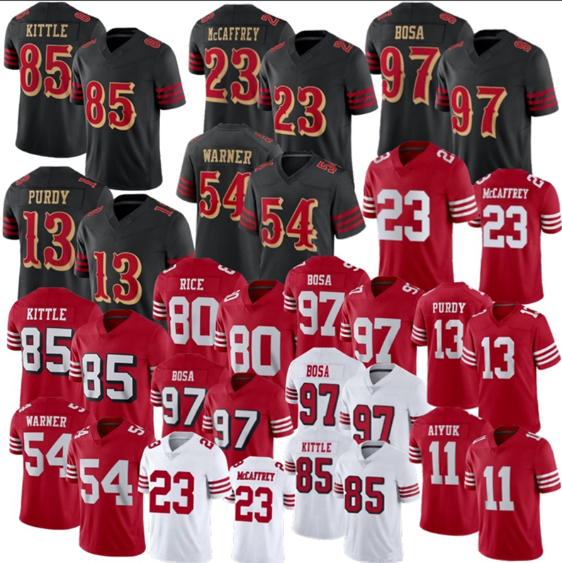 2026 San Franciscocity 49erss Jesrey Brock Purdy Christian McCaffrey George Kittle Football Jersey Nick Bosa Warner Montana Pearsall Faithful Jerseys
