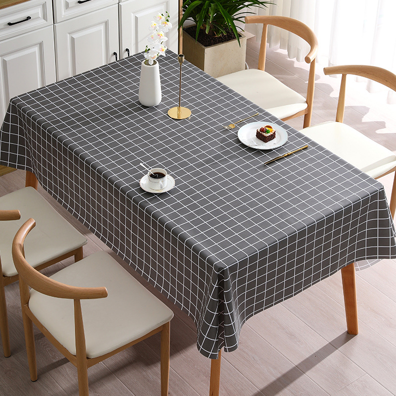 YL-38616 Custom Multi-Color Pattern PVC Tablecloth - Waterproof, Oil-proof, Heat-resistant, Wash-free