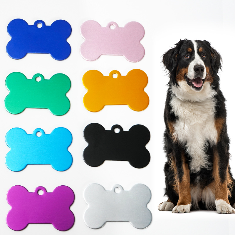 DIY ID Card Pet Metal Aluminum Alloy Pet Tags Durable Easy To Use Dog Cat Tag
